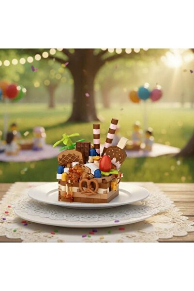 Angel Of Life Lz-8642 Loz Chocolate Cake 160 Pieces Block Toy-Mini Bag