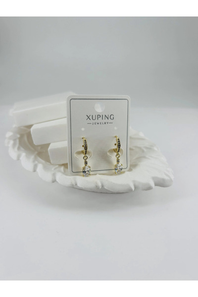 Inure Jewelry Zircon Stone Brass Zircon Earrings - Kp00350