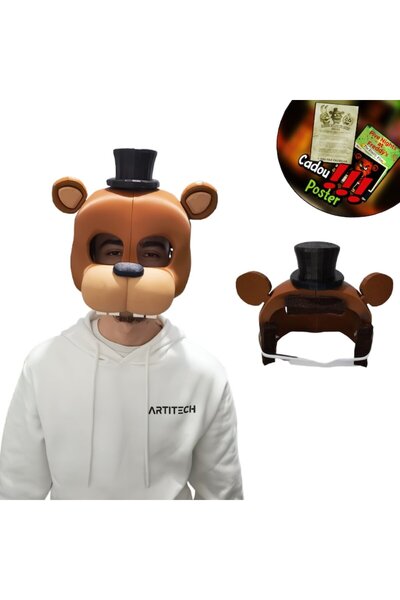 OEM Masca Freddy Fazbear, Plastic, Maro, 30x30x25cm