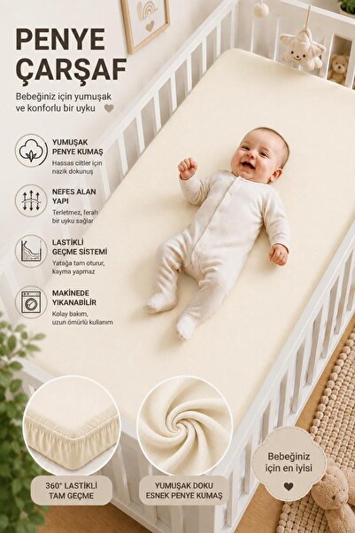 TEXTİLEGARDEN 100% Cotton Combed Cotton, Elastic Baby Sheet, Organic Cotton, ...