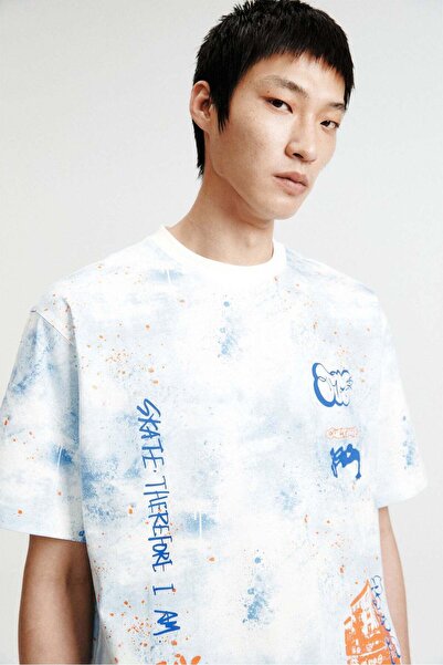 H&M Loose Fit Printed T-shirt