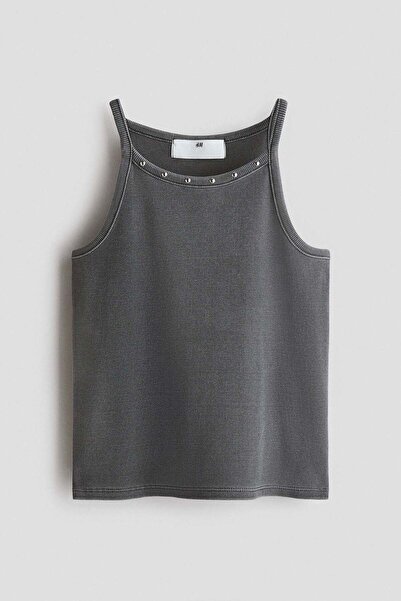 H&M Ribbed cotton strappy top