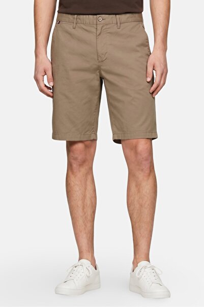 Tommy Hilfiger Men Solid Chino Shorts, Khaki