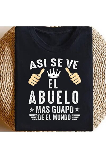 17 seramik تي شيرت رجالي بتصميم عتيق بطبعة عبارة "Asi Se Ve El Abuelo" مضحكة،...