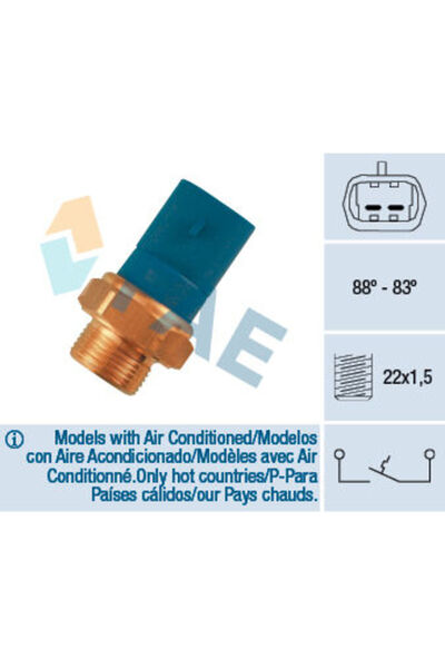 Yerli FAN MÜŞÜRÜ 88/83C ASTRA F 2.0İ-2.0İ 16V 91 > VECTRA 1.4-1.6-1.8-2.0 89 >