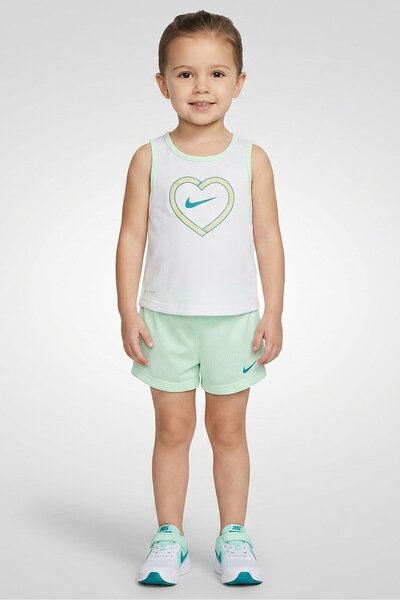 Nike Toddlers Girl 2 Pieces Sleeveless T-Shirt And Shorts Set, Multicolor