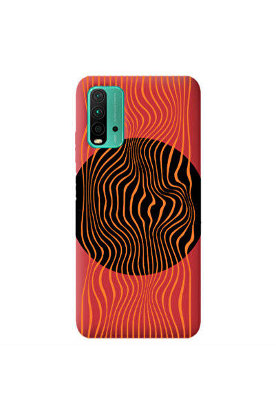 Other Xiaomi Poco M3 Trapezoidal lines Red Colored Silicone TPU Θήκη