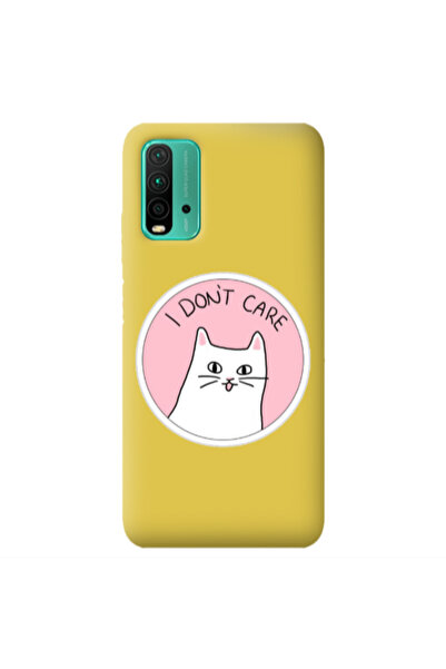 Other Xiaomi Poco M3 I dont Care Yellow Colored Silicone TPU Θήκη