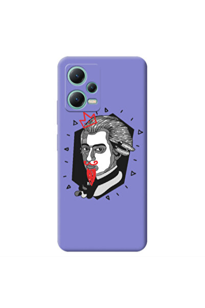 Other Xiaomi Redmi Note 12 Pro 5G Bearded Purple Colored Silicone TPU Θήκη