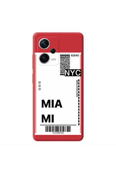 Other Xiaomi Poco X5 Miami NYC Red Colored Silicone TPU Θήκη