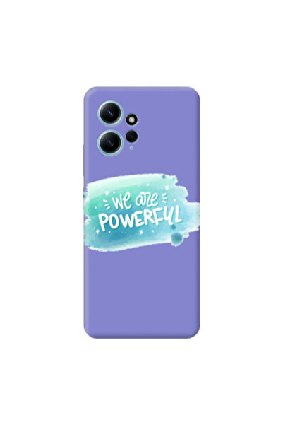 Other Xiaomi Redmi Note 12 4G We are Powerful Purple Colored Silicone TPU Θήκη