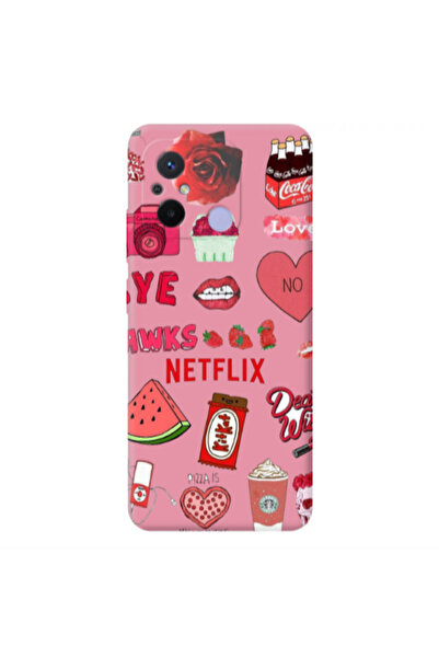 Other Xiaomi Redmi 12C pizza is my valentine Pink Colored Silicone TPU Θήκη
