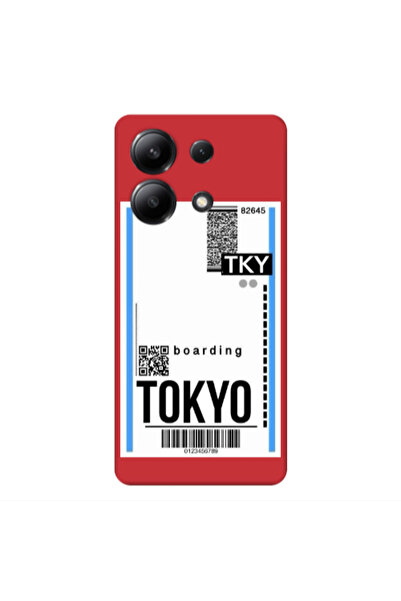 Other Xiaomi Redmi Note 13 4G Tokyo Boarding Red Colored Silicone TPU Θήκη