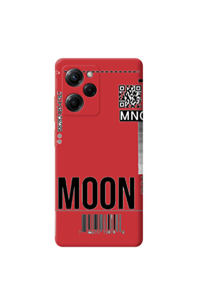 Other Xiaomi Poco X5 Pro A ticket to the moon Red Colored Silicone TPU Θήκη