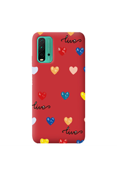 Other Xiaomi Poco M3 Heart Lives Red Colored Silicone TPU Θήκη