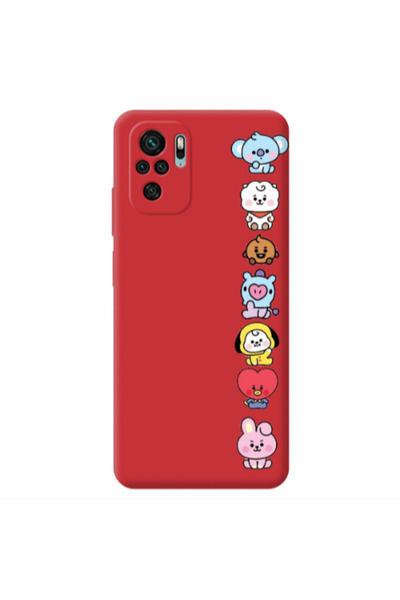 Other Xiaomi Redmi Note 10S Lovely animals Red Colored Silicone TPU Θήκη