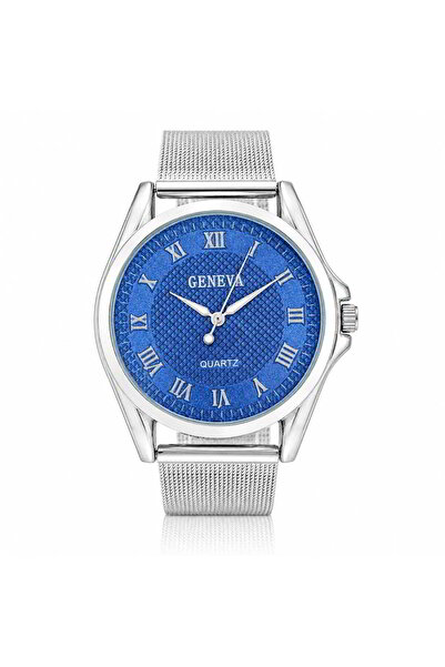 Watch Ceas de mana, barbatesc, bratara milaneza, Casual, Geneva, Argintiu, CB85