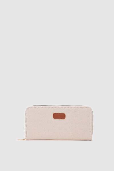 Lavora Bags كريم محفظة قماشية من تول