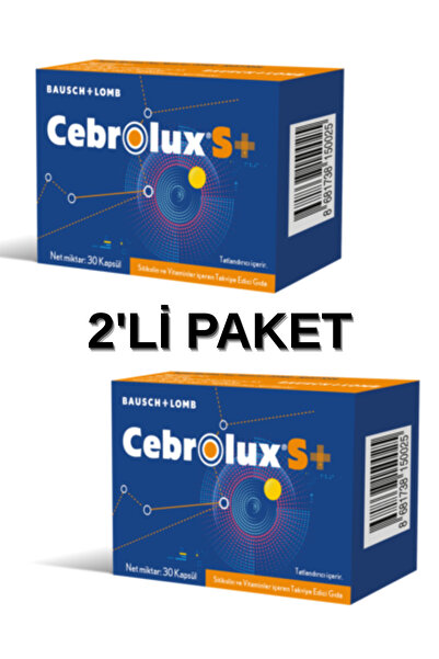Bausch & Lomb Cebrolux S + Sitikolin Vitamin 30 Kapsül 2'Lİ PAKET