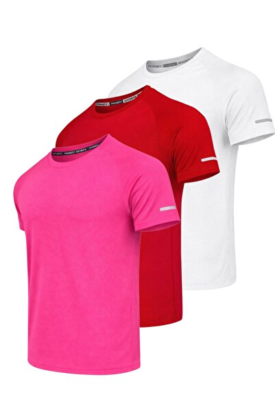 pandy 3-Pack of Quick-Dry Athletic Technical Sports T-Shirts