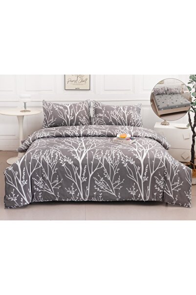 Truva Home Duvet Cover Set | 4 Pieces | Satin Cotton | Premium Comfort and El...
