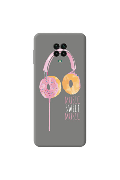 Other Xiaomi Redmi Note 9 Pro Donut earphone Grey Colored Silicone TPU Θήκη