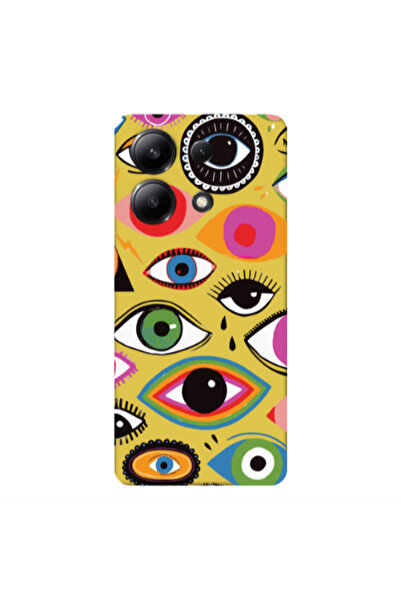 Other Xiaomi Redmi Note 13 4G Colorful eyes Yellow Colored Silicone TPU Θήκη