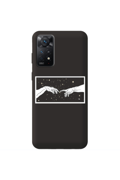 Other Xiaomi Redmi Note 11 4G Touch Black Colored Silicone TPU Θήκη