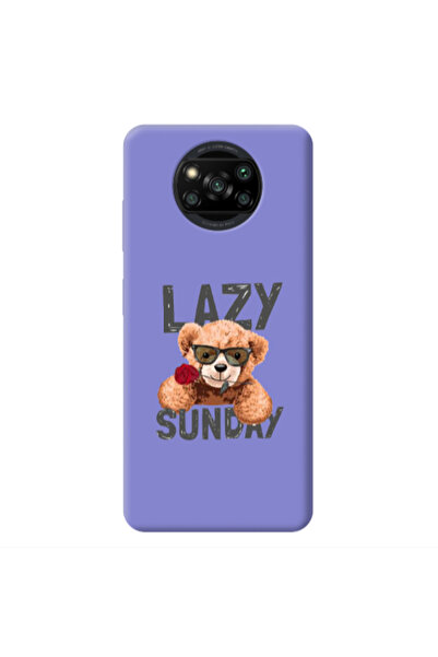Other Xiaomi Poco X3 /X3 Pro Lazy sunday Purple Colored Silicone TPU Θήκη