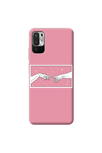 Other Xiaomi Redmi Note 10 Pro 5G Touch Pink Colored Silicone TPU Θήκη