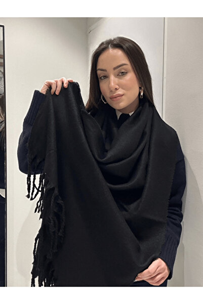 AngelsAccessories Γυναικείο Μονόχρωμο Κασκόλ Με Κρόσσια