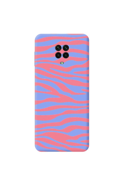 Other Xiaomi Redmi Note 9 Pro Pink Zebra Light Purple Colored Silicone TPU Θήκη