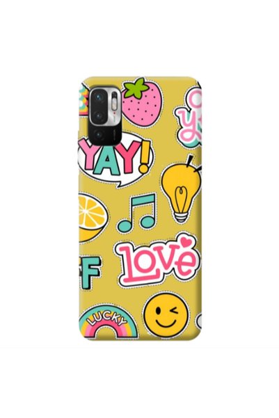 Other Xiaomi Redmi Note 10 Pro 5G Cute desing Yellow Colored Silicone TPU Θήκη