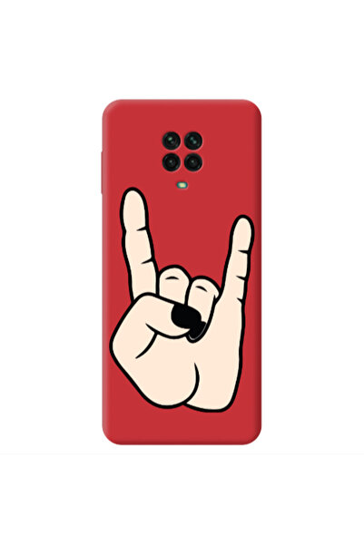 Other Xiaomi Redmi Note 9 Pro Rock Red Colored Silicone TPU Θήκη
