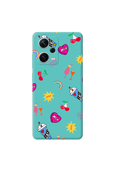 Other Xiaomi Poco X5 glam time Turquoise Colored Silicone TPU Θήκη