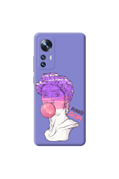 Other Xiaomi Mi 12 Pin Bubble Purple Colored Silicone TPU Θήκη