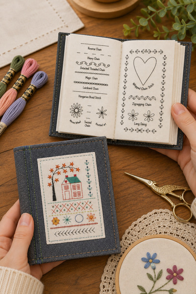 Liva Craft Art&Craft Embroidery Patterns Book, Sewing Book for Beginners, Edu...