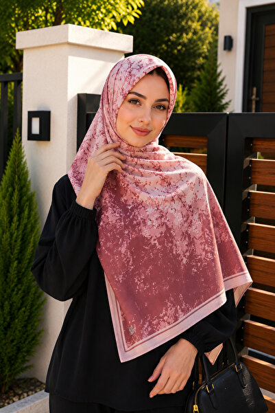 İmajButik Powder Patterned Cotton Shawl