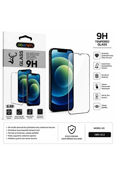 iPhone 14 Pro Uyumlu 9H Temperli Cam Ekran Koruyucu | Tam Kaplayan | HD Şeffaf | Çizilme ve Darbe Korumalı