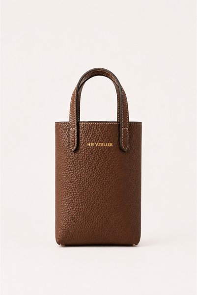 HIFATELIER Hif’Atelier Women's Shoulder Bag Crossbody Phone Bag Brown