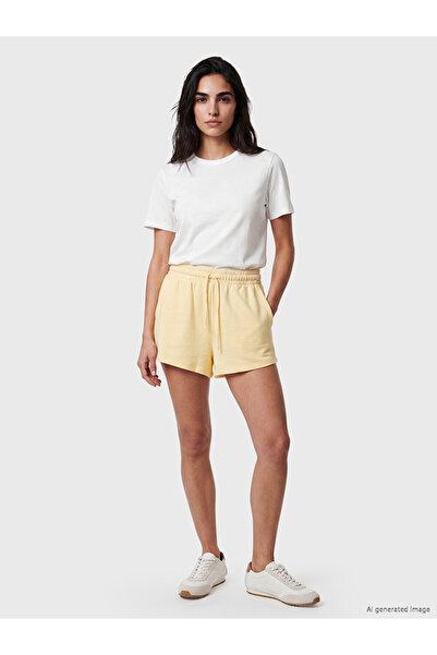 LC Waikiki Yellow Elastic Waist Women's Shorts