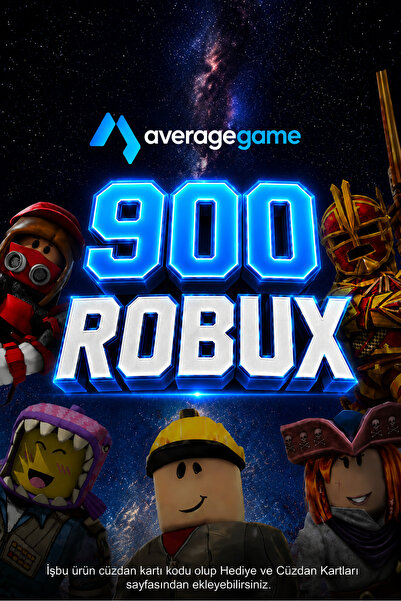 average 9 USD Robux Cüzdan Kodu - 900 Robux