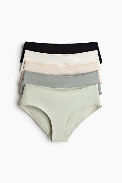 H&M 5'li Pamuklu Hipster Külot