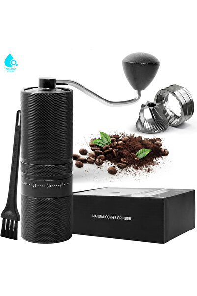 Choice1 1PCS Portable Hand Coffee Bean Grinder with 60 Adjustable Settings 7-...