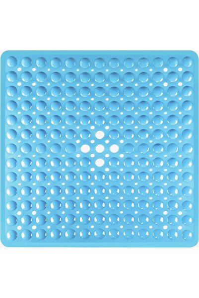 Choice5 53x53cm Solid Blue 53x53cm Non Slip Shower Mat for Inside Shower Stal...