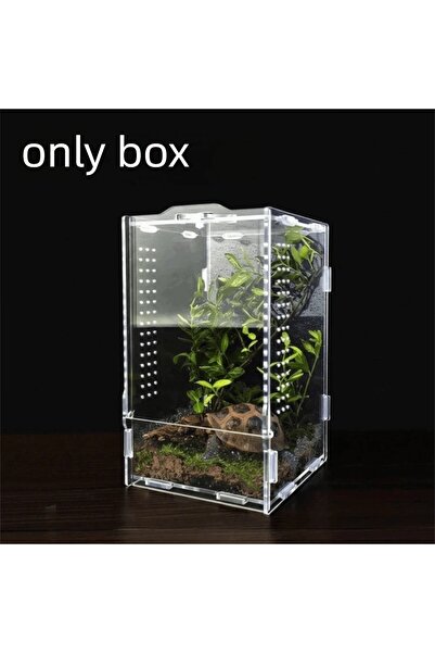 Choice Transparent Transparent Reptile Feeding Box Anti-escape Ventilated Jum...