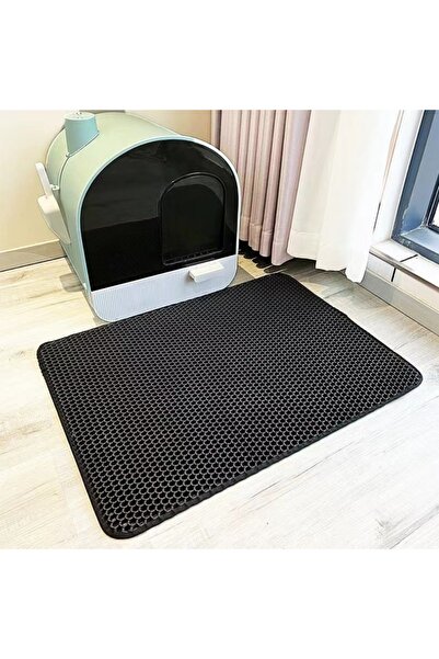 Choice 30x30cm black Large Waterproof Double Layer Cat Litter Mat Non-Slip Wa...