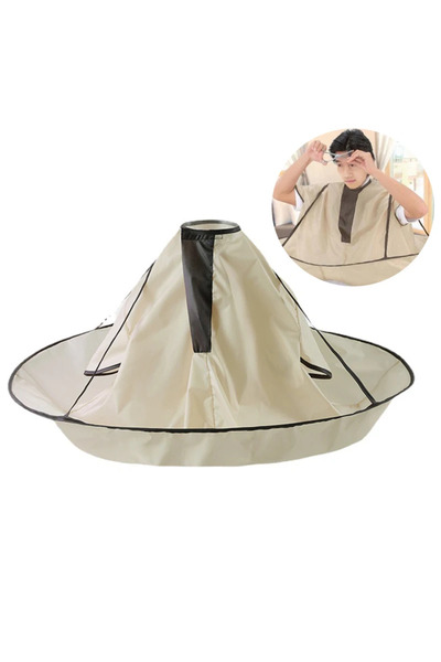 Choice1 Khaki 92cm 1PC Waterproof Adult Hair Cutting Cloak Foldable Umbrella ...