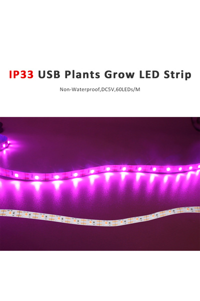 choice2 1M IP20 Non Waterproof Plant Light Grow LED Strip 5V USB LED 1-5m Ful...