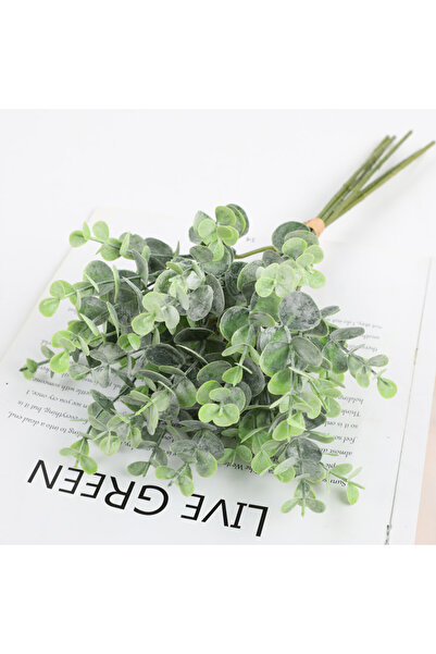 choice2 نباتات اصطناعية خضراء عميقة بـ 6 فروع و36 رأسًا من أوراق الأوكالبتوس ...